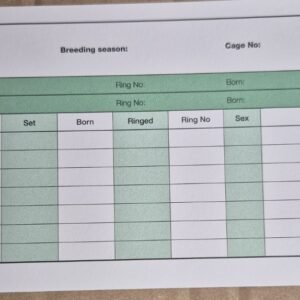 Breeding cards 25pack